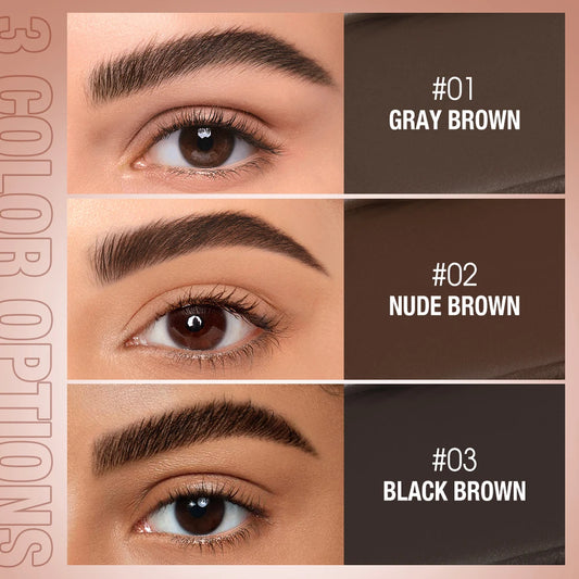 O.TWO.O Eyebrow Pomade Brow Gel Wax 2 IN 1 Waterproof Long Lasting Creamy Texture Eye Brow Tint Enhancers Cosmetics Makeup.