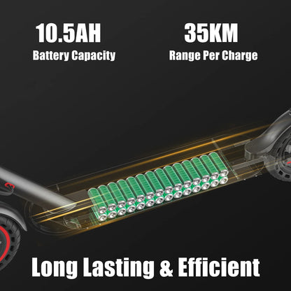 JUICEASE Adult Electric Scooter 31/35km/h 500W/1000W 35KM/50KM Long Range 8.5/10Inch Tyre 10.5/14.5Ah Large Battery Kick Scooter