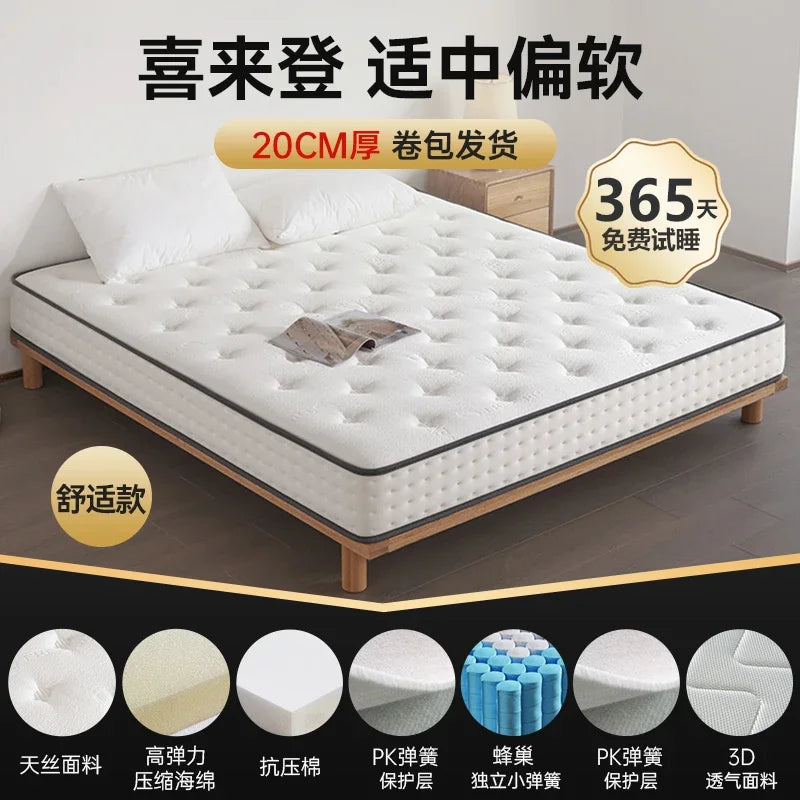 Moderne King-Size-Matratze aus weichem Doppellatex, luxuriöse Designer-Matratze, Queen-Size-Schlafzimmer, Colchon, eheliche Schlafzimmermöbel