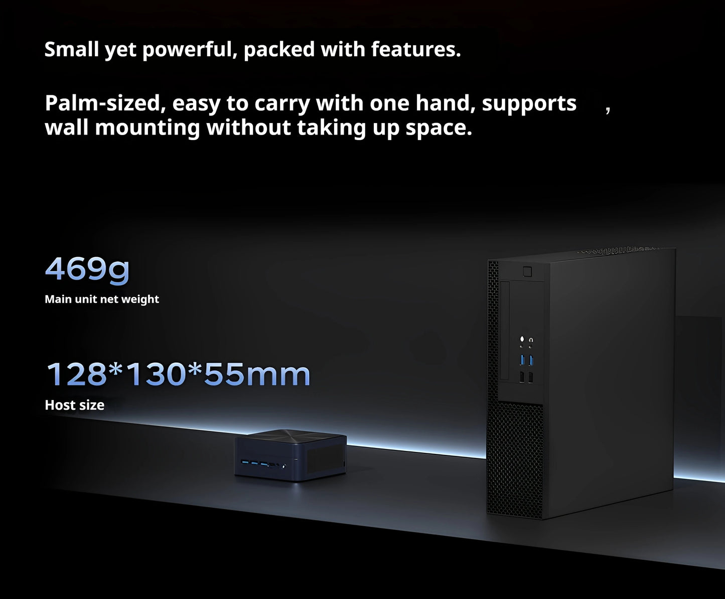 Mini Host Amd Ryzen R7-7735hs 8745hs Ddr5 70w  Wifi6 4k Pcie4.0 Ssd High-End Gaming Desktop Mini Host Diy Barebone System