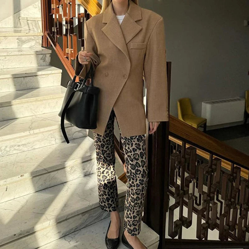 Neue Diagonal schnalle frauen Jacke Anzug Klassische Vintage Casual Jacken Herbst Mode Retro Frauen Mantel Revers Weibliche Mäntel Tops
