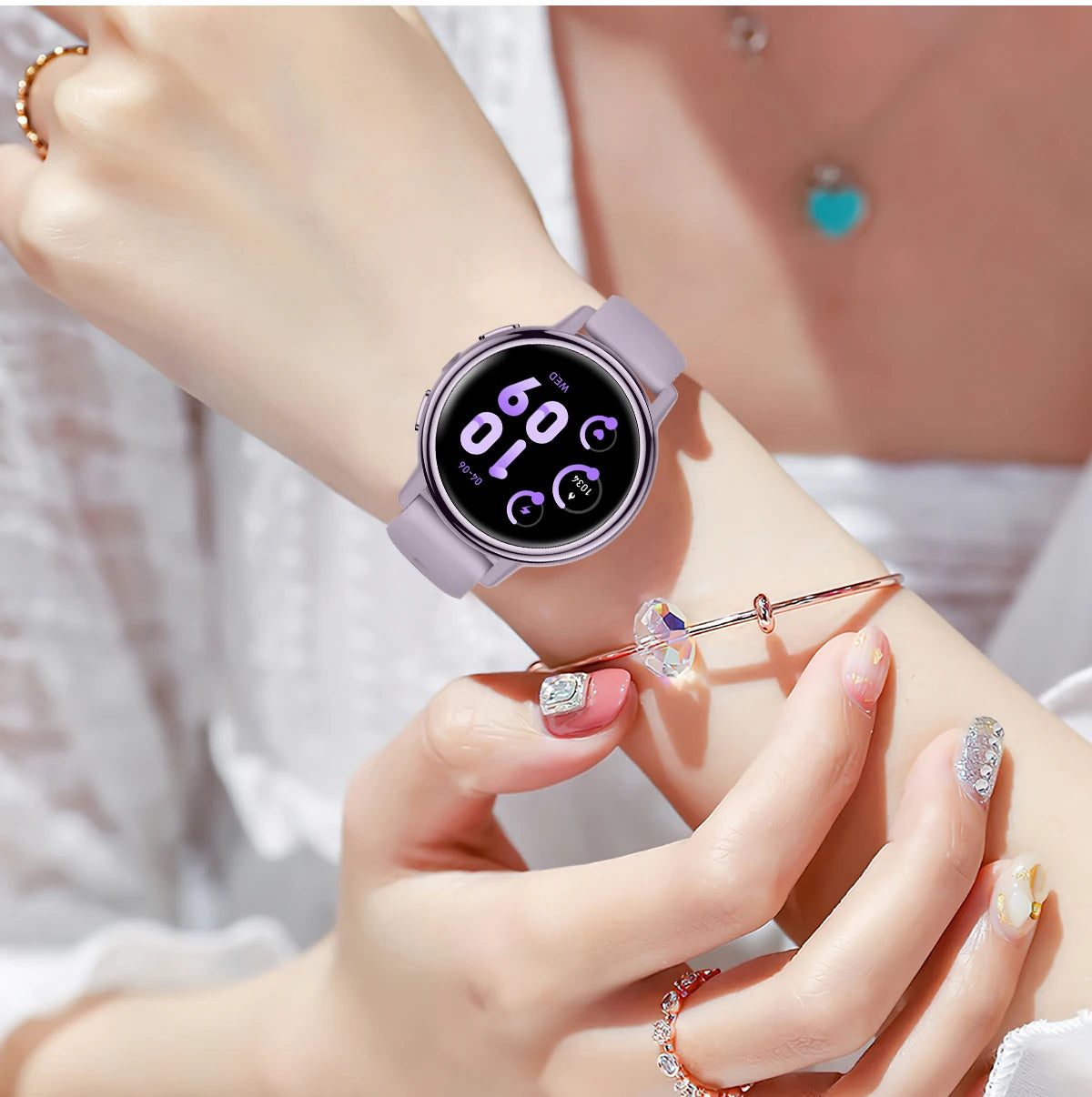 LIGE 2025 New 1.26 inch Screen Smart Watch Women IP68 Waterproof Sports Women’s Health Monitor Watches Bluetooth Call Smartwatch