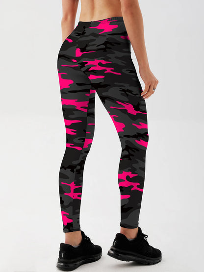Fashion Women camouflage Leggings For Fitness High Waist Gym Legging Push Up Women navy Leggings.