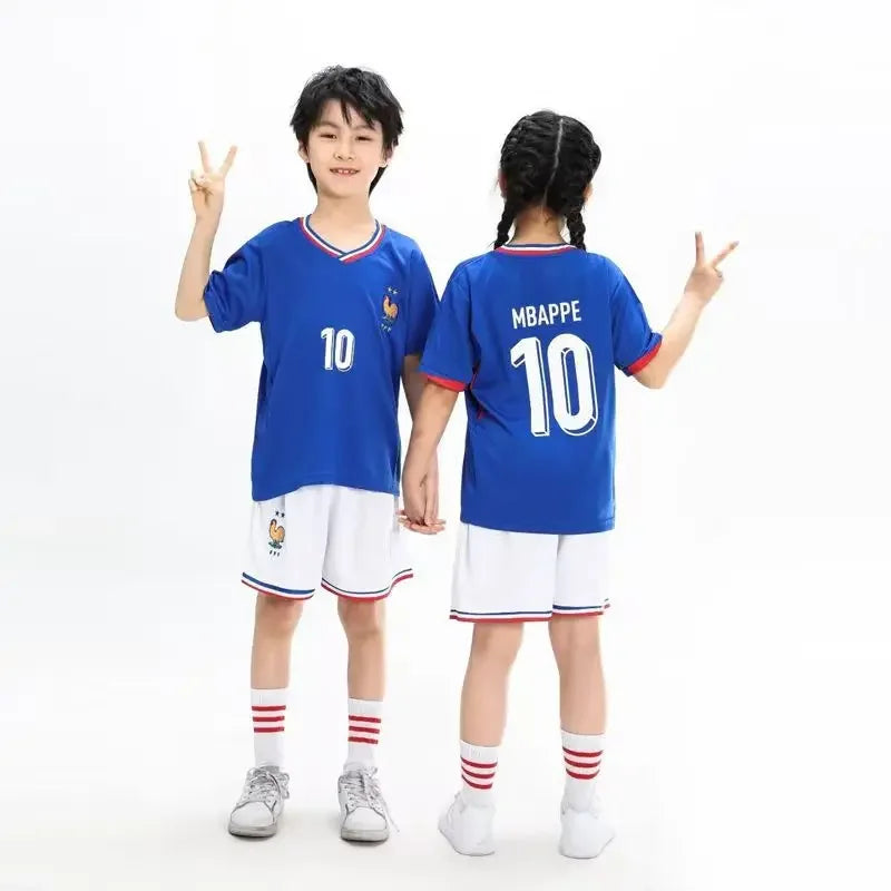 Children's Sports Breathable Set Clothing Two Piece Sweat-absorbing Lightweight Outdoor Grass Sports.