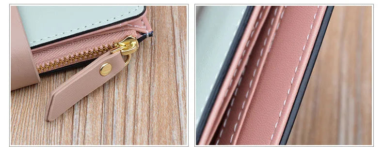 New Trends Wallets Women Luxury Brand Design Long Wallet Zipper Purses Female Short Coin Purse Credit Card Holder.