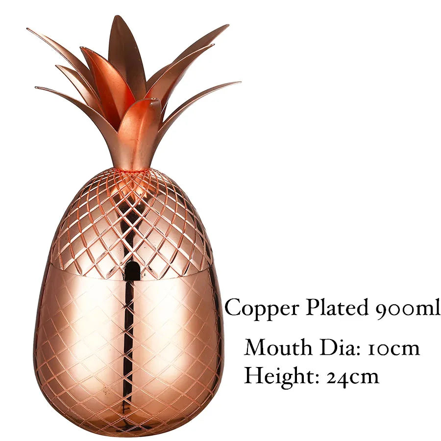 Pineapple Tumbler / Mug Moscow Mule Mug Available in 3 color (Silver,Copper,Gold)- Cocktail Drinking Cups Mugs Bar Tool.