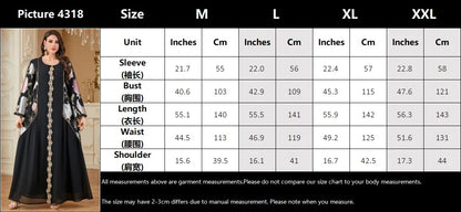 Uni Muslim Embroidery Petal Sleeve Dresses Women's Jalabiya Ramadan Moroccan Dubai Fashion Kebaya Casual Loose Abayas 2025.