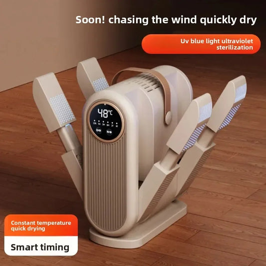 Portable Foldable Electric Shoe Dryer UV Blue Light UV Sterilization Deodorizing Shoe Dryer Fast Drying Household Shoe Dryer.