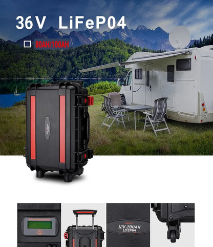 New12V100Ah LiFePo4 Battery 120AH 150AH200AH 12v Rechargeable Lithium Battery Pack300A With Bluetooth BMS for Comping Solar Boat