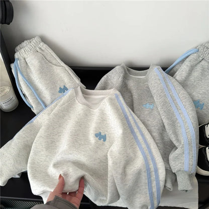 Spring Kids Sweatshirt Sets Children Long Sleeve Clothing Suits Boy Girl Casual Pullover+Pants 2Pcs Autumn Teen Tracksuit Outfit.