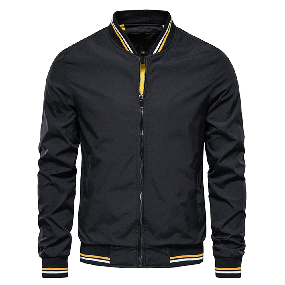 Spring Summer Bomber Jacket Men Black Casual Slim Fit Baseball Mens Jackets New Autumn Fashion High Quality Jackets for Men.