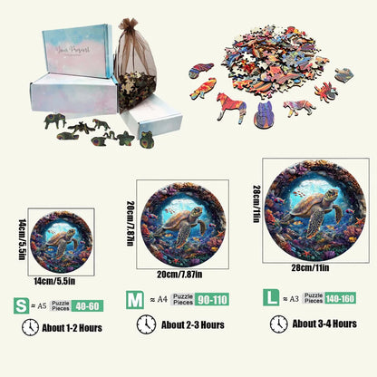 Medium Difficulty Jigsaws for Kids Adult Animal Puzzle Wood Beautiful Bird Owl Cat Wooden Puzzle Home Deco Holiday Gifts.