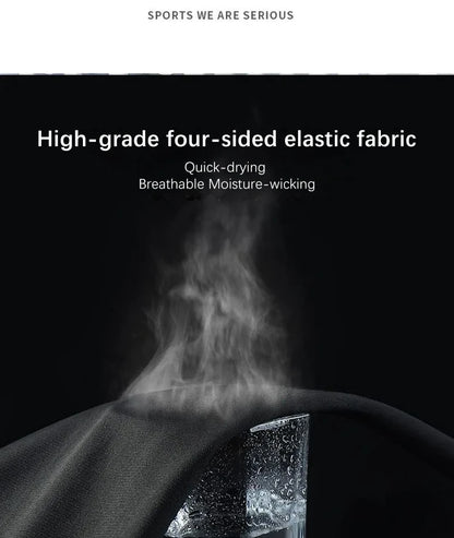 Fashion Breathable Running Sports Suit Men's Fitness Clothes All-Seasons Professional Morning Running Clothes Quick Dry Training.