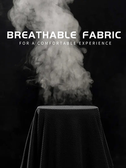 Round Neck T-Shirt 7-Piece Black Ultra-Light Men's Quick-Drying Breathable Sweat-Absorbent Shirt Suitable for Fitness Gym and Ru.