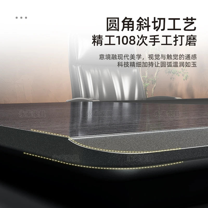 Nordischer minimalistischer Büroschreibtisch, moderner Luxus, Kreativität, Designer, L-förmiger Schreibtisch, fortschrittlicher Raum, Büromöbel, Arbeitstisch FYOD