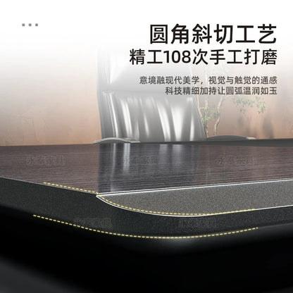 Nordischer minimalistischer Büroschreibtisch, moderner Luxus, Kreativität, Designer, L-förmiger Schreibtisch, fortschrittlicher Raum, Büromöbel, Arbeitstisch FYOD