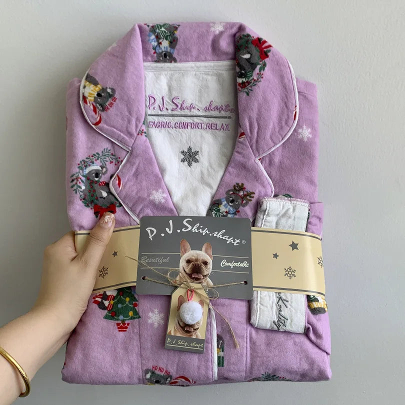 Matching Pajamas 2 Piece Set Women Pj Sets Women 2 Piece Set Outfit 100% Cotton Pajamas for Women Loungwear Set Loose Sleepwear.