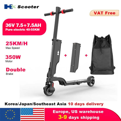 HX Electric scooter Foldable 7.5A 350W 25KM/H electric scooters 36V EScooters 5.5 Inch E Scooter For Adults