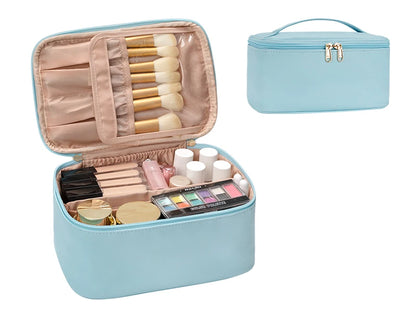 Makeup Bag Portable Cosmetic Bag Large Capacity Travel Makeup Case Organizer Black For Women Toiletry Bag for Girls Traveling