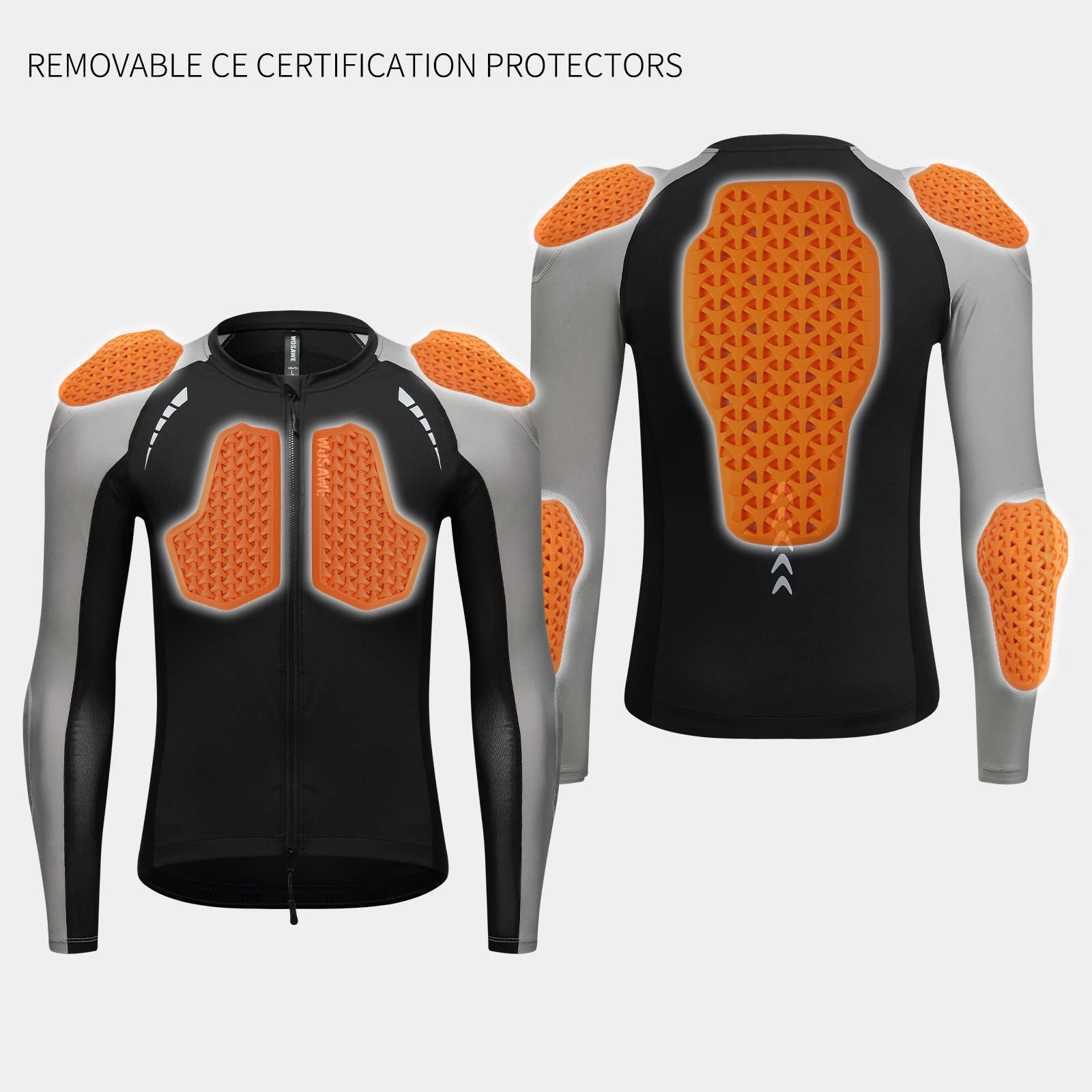 WOSAWE Men's Motorcycle Racing Jacket Off-Road CE Protective Gear Motocross Soft Armor Body Protector Sports Racing Equipment.