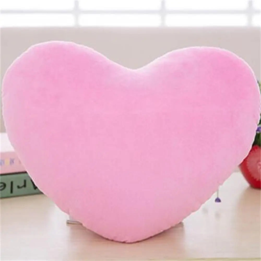 PP cotton Soft Pillow Comfortable Heart Plush Pillow Red Color Pink Color Stuffed Pillow Heart Shape Home Decorative
