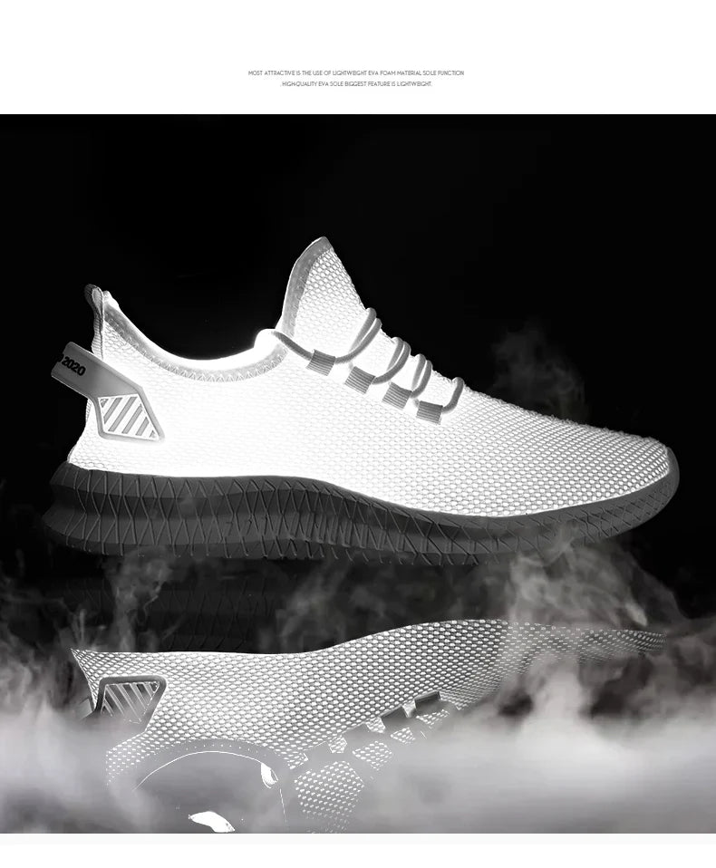 Men's Non-Slip Casual Sneakers Breathable Outdoor Jogging Training Hiking Sports Running Outdoor Women Weave Knit Lace Up Shoes.