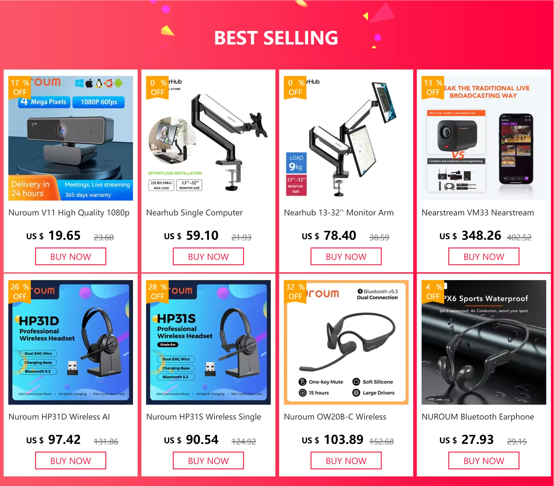 Nuroum V11 High Quality 1080p 60fps Full Hd Plug And Play Computer Usb Web Camera Mini Webcam 2K For Pc Laptop With Microphone.