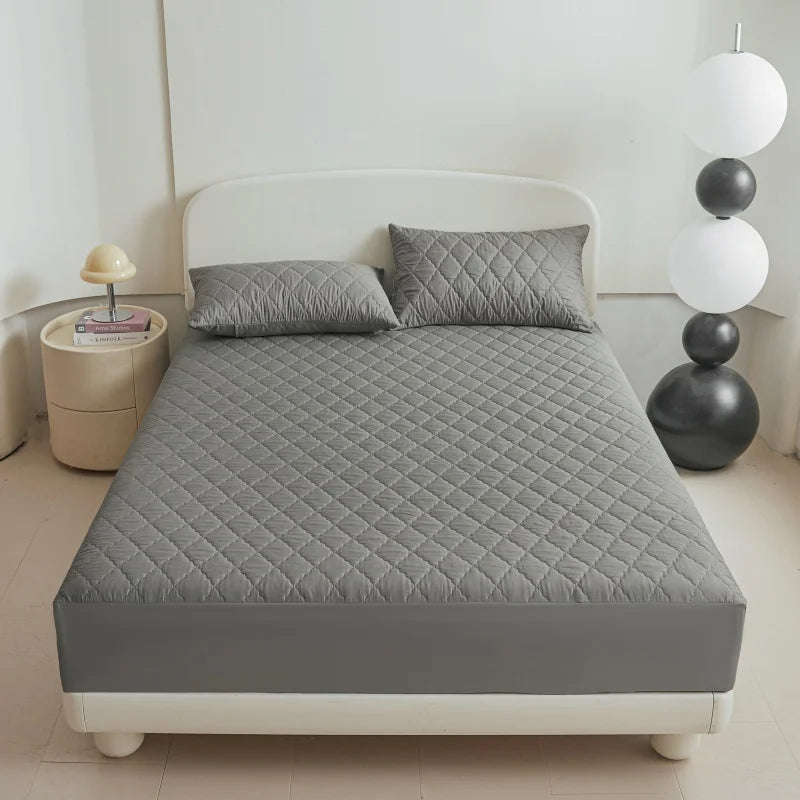 Thick Waterproof Mattress Cover Mattress Protector Queen King Fitted Sheet Mattress Topper Pad For Hotel (No Pillow Case).