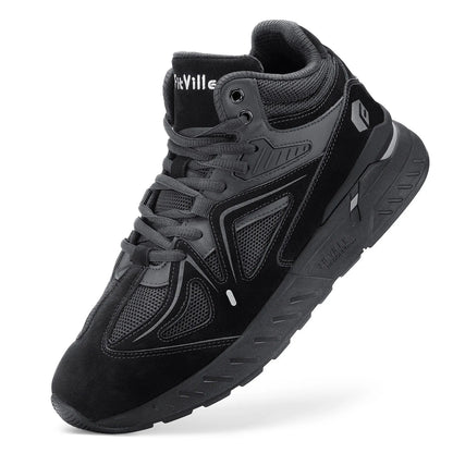 FitVille Herren-High-Top-Basketballschuhe, verbreitert, leicht, lässig, atmungsaktiv, für männliche geschwollene Füße, lindert Schmerzen