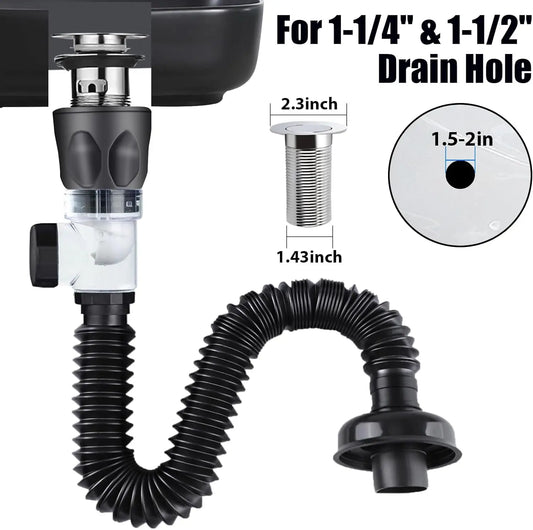 1Pc Küche Waschbecken Abflussrohr Flexible Dehnbare Deodorant Sieb Pipeline Badezimmer Waschbecken Anti Verstopfung Zubehör
