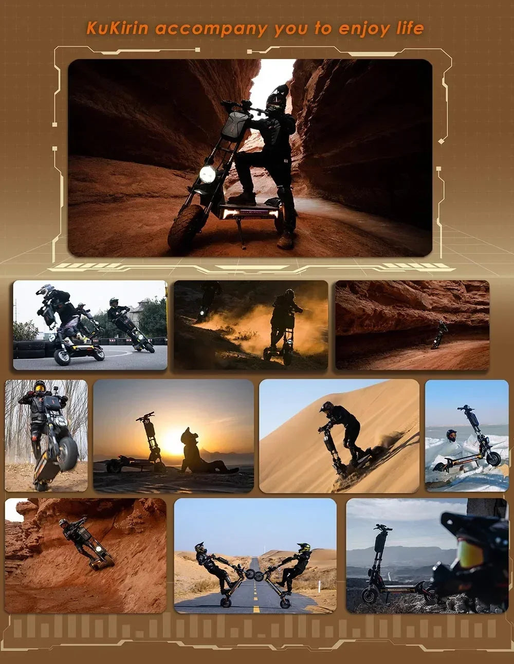 Original KuKirin G4 Max Off-Road Electric Scooter 2*1600W Motor 60V 35.2Ah 95km Max Range 86km/h Speed foldable Kick EScooter