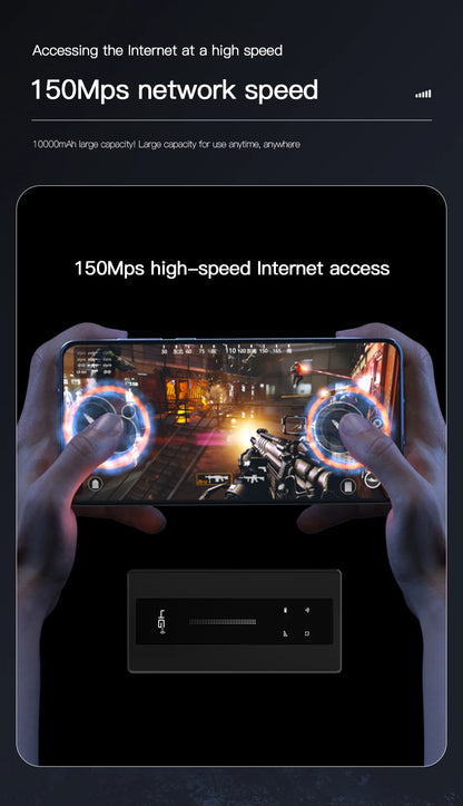 KuWFi Mobile Wifi Router 10000mAh Portable Lte Router CAT4 Outdoor Travel Pocket Wifi Hotspot with RJ45 TS9 Antenna Port WPS.