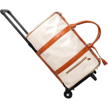 2025, neue wasserdichte Leder-Tasche mit großer Kapazität, abnehmbarer Trolley-Handtasche, Anzug, Kleidung, Reisetasche, Business, umwandelbare Gepäcktasche.