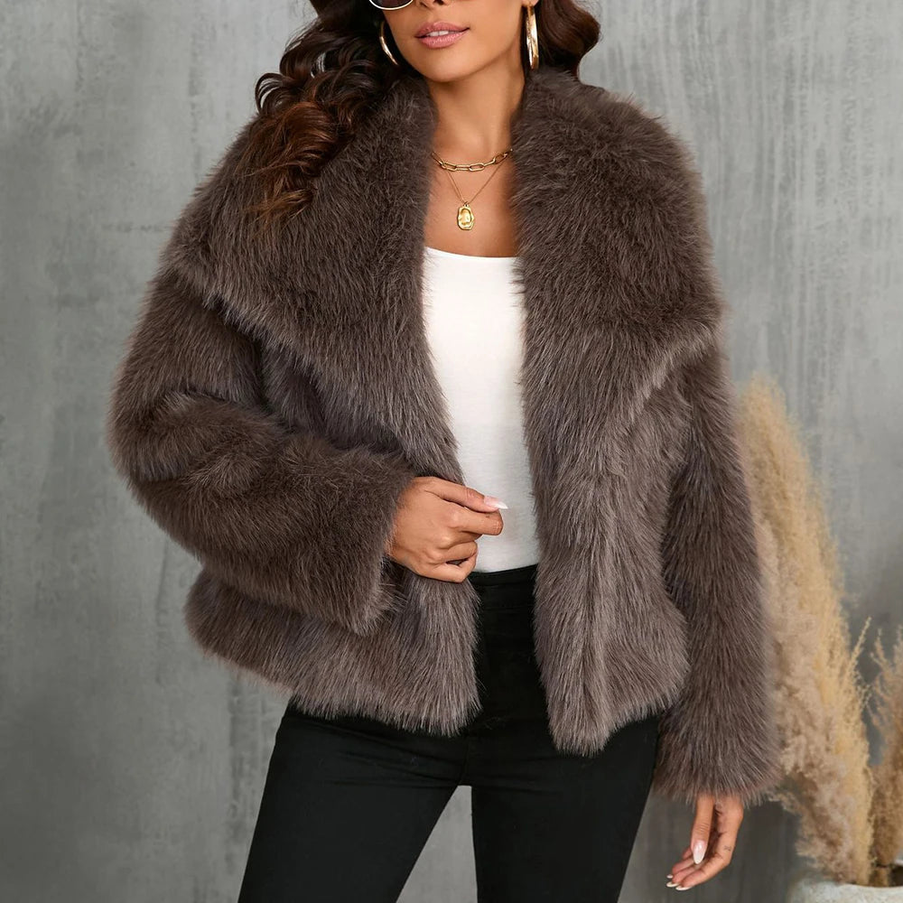 TWOTWINSTYLE Solide Temperament Jacken Für Frauen Revers Langarm Patchwork Tasten Designer Mäntel Weibliche Mode Stil Kleidung