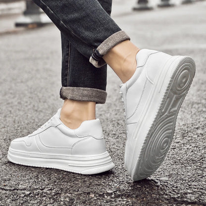 Man Lift Sneakers Men Booster Shoes Elevator  Height Increase Insole 6cm Leisure Fashion Sports  Plus Size 36-43.