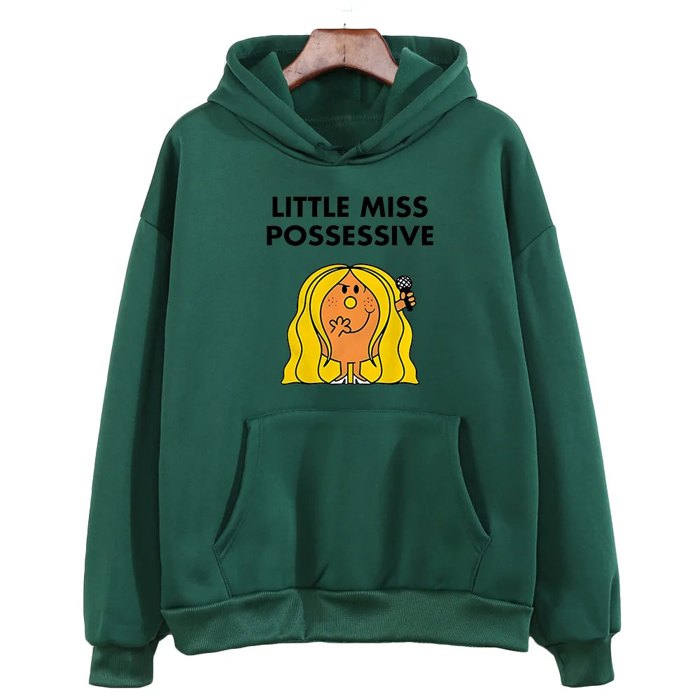 Tate McRae Little Miss™ Possessive Hoodies Tate Mcrae World Tour Hoody Merch Fan Gift Unisex Pullover Tops Streetwear Unisex Top.