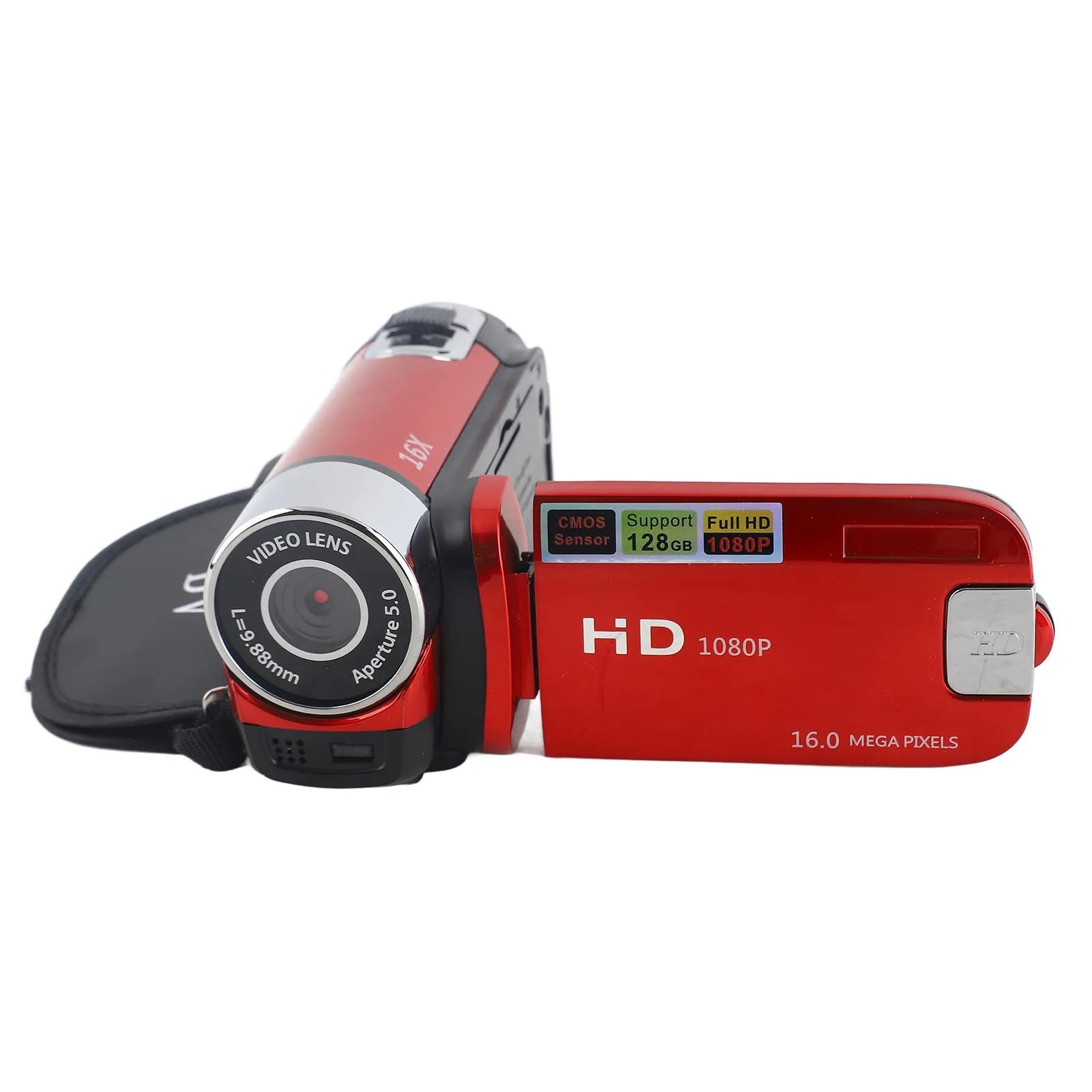 16MP 1080P Digital Video Camera Recorder 16X Digital Zoom Built-in Microphone Speaker 2.4Inches TFT Screen Lightweight Camcorder.