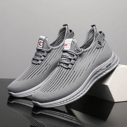 Oulylan Men's Sneakers Classic Casual Shoes Breathable Mesh Running Sneakers Without Laces Lightweight Men Shoes 2025 Summer New.