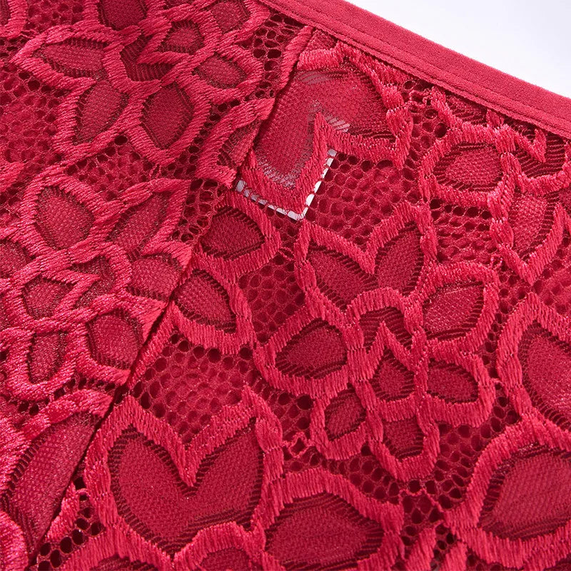 1XL-4XL Plus Size Women Briefs Panties High Waist Sexy Lingerie Hollow Out Underpanties Comfortable Underwear 80-140kg.