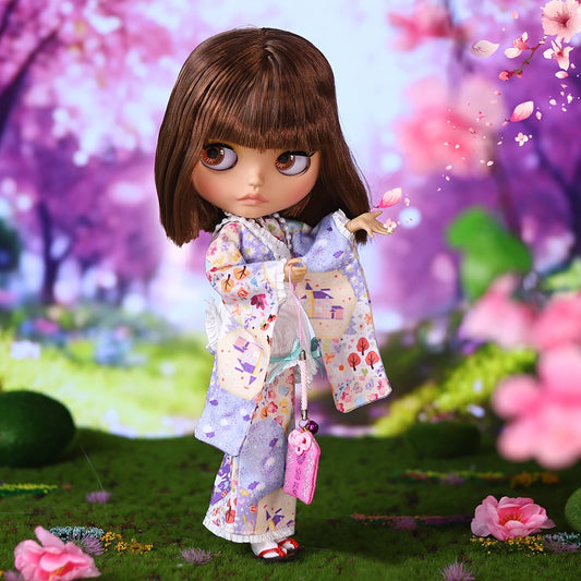 ICY DBS Blyth Doll BJD Joint Body tan Skin Matte Face Set Doll 1/6 30cm Girl Gift Anime SD.