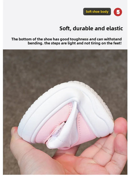 Fashion Kids Sneakers Spring Autumn High Top Breathable Casual Shoes Girls Non-slip Board Shoes Boys Outdoors Basketball Shoes.