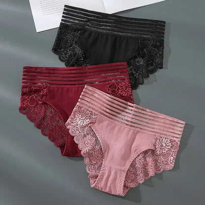 Women's Panties High Waist Underwear Lace Panty Sexy Women's Lingerie Hollow Triangle Panties Comfort Soft Briefs Fashion Pants.
