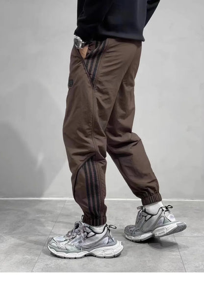 2024 Spring Autumn Men's Long Pants Loose Fit Plus Size Casual Nine Point Plus Size Harem Workwear Bunded Pants Men.