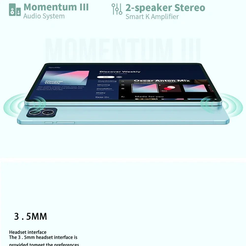 Teclast M50 Tablet 6GB RAM 128GB ROM Unisoc T606 Octa-core 10.1inch TDDI Android 14 WiFi BT5.0 6000mAh Type-C Tablet Case