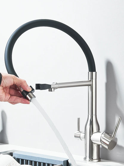 Filtered Kitchen Faucet Purification Tap With Magnetic Sprayer Kitchen Faucet Filtered Water Purification Feature Kitchen Tap