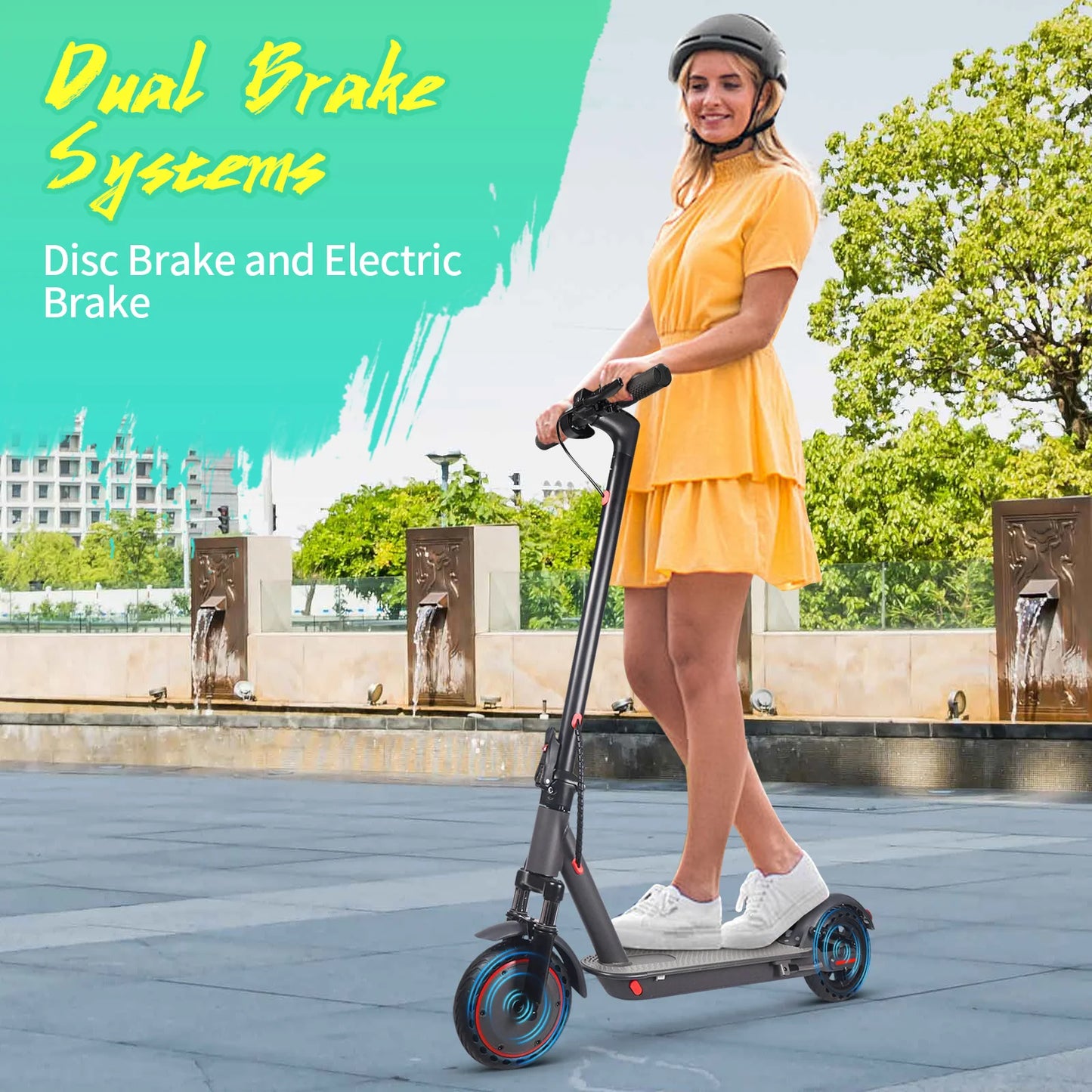 AOVOPRO AP07 Electric Scooter 600W Instantaneous Maximum Power 31KM/H 36V10.5Ah 35KM with Turn Signal Shock Absorption EScooter.