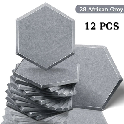 TOUO High Density Acoustic Panel 12pcs Soundproofing Panels Studio Acoustic Treatment Wall Sound Absorbing Bedroom Decoration