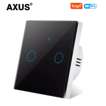 AXUS EU WiFi Smart Licht Schalter Touch Schalter RF433 Kein Neutralleiter Smart Home Leben Tuya App Steuerung Unterstützung Alexa Google Hause