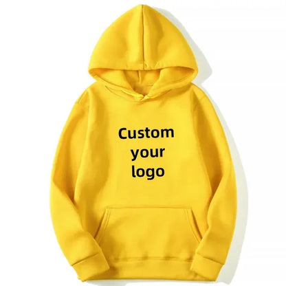 Customized hooded shirt for men and women, featuring photos and logos of your design. High end gifts in EU sizes