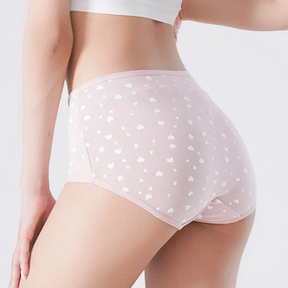 4Pcs Plus Size M-5XL Panties Women Cotton High Waist Slimming Underwear Seamless Girls Briefs Sexy Female Breathable Lingerie.